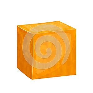 cheddar cheese cartoon  illustration