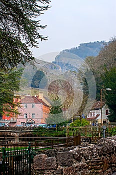 Cheddar village, Somerset, UK