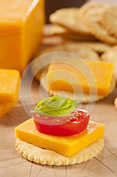 Chedder Cheese and Cracker Appetizer