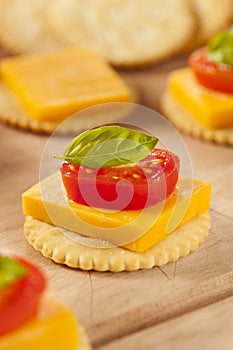 Chedder Cheese and Cracker Appetizer