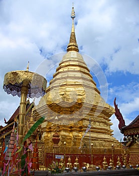 Chedi in Doi Sutep Temple photo