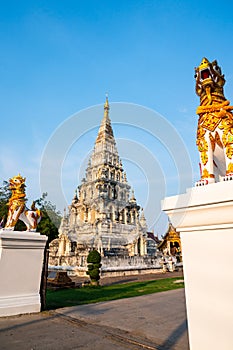 Chedi Liem temple or Wat Chedi Liem in Wiang Kum Kam archaeological site