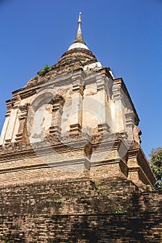 Chedi in Wat Ched Yot temple in Chiang Mai, Thailand.