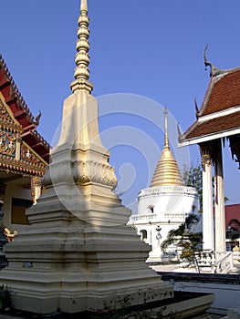 Chedis at Thai temple