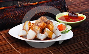 Chee Cheong Fun. rice noodle roll