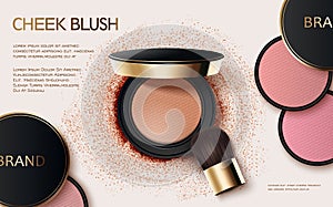 Cheek blush ads