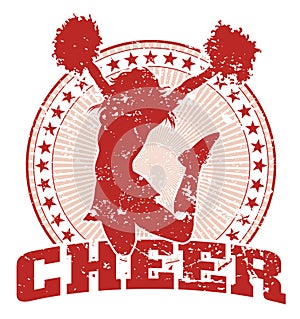 Cheer Jump Design - Vintage