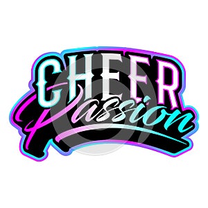 Cheer Passion typography