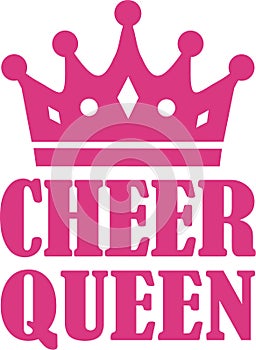 Cheer Queen with crown photo