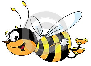 Cheerful bee
