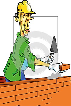 cheerful builder