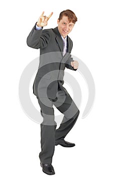 Cheerful businessman