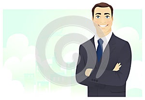 Cheerful businessman