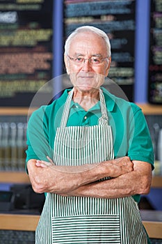 Cheerful Cafe Employee