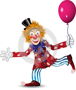 Cheerful clown