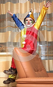 The cheerful clown