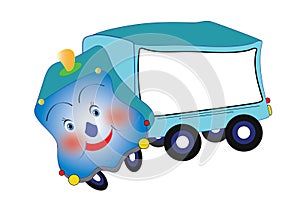 Cheerful color truck photo