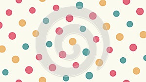 Cheerful Colorful Polka Dot Pattern, Playful Background, vector design Generative AI