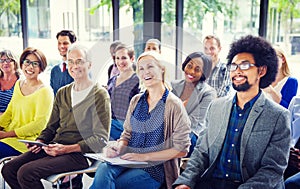 Cheerful and Diverse People Listening