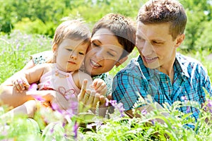 Cheerful family