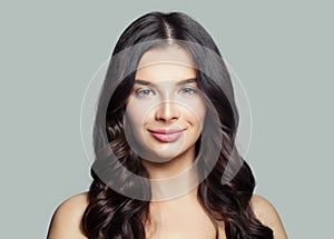 Cheerful girl. Smiling woman portrait