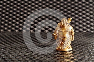 Cheerful golden Buddha