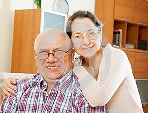 Cheerful mature couple