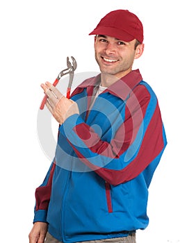 Cheerful mechanic