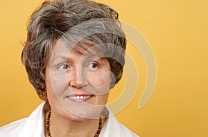 Cheerful older woman