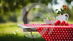 cheerful red polka dot pattern