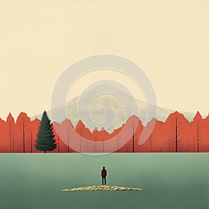 Cheerful Scene In The Style Of Alessandro Gottardo