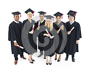 Cheerful and Successful Graduating Students