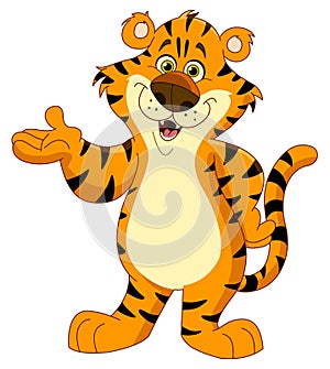 Cheerful tiger