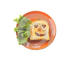 cheerful toast with adoring eyes. I love you. toast to his beloved photo