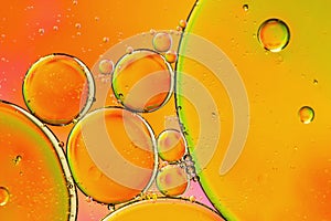 Cheerful, tropical psychedelic orange abstract