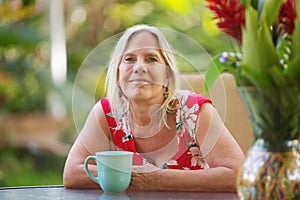 Cheerful Woman with Grin