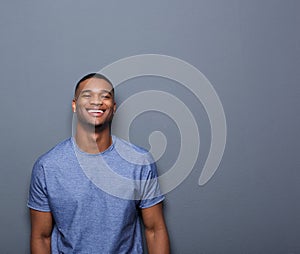 Cheerful young african american man