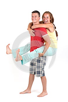 Cheerful young couple