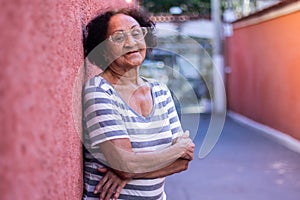 Cheerfull Portrait mature brazilian woman photo