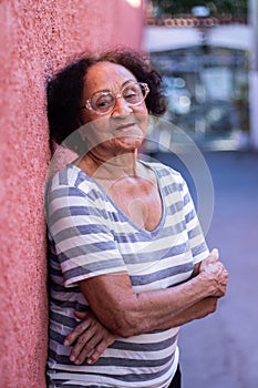 Cheerfull Portrait mature brazilian woman photo