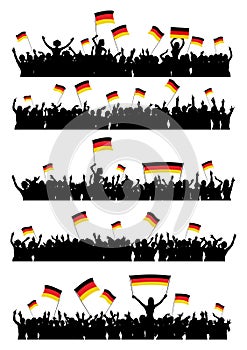 Cheering or Protesting Crowd Germany