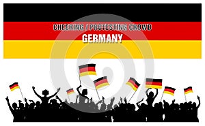 Cheering or Protesting Crowd Germany