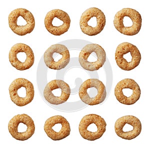 Cheerios cereal isolated on white