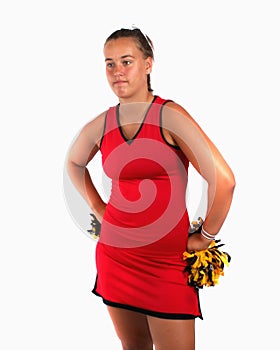 Cheerleader with an attitude