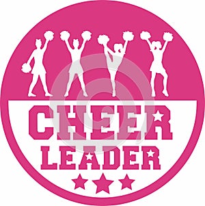 Cheerleader button photo