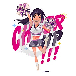 Cheerleader character design -