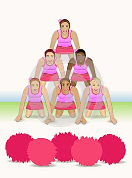Cheerleader Pyramid