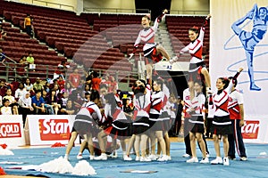 Cheerleading Championship Action