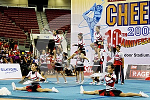 Cheerleading Championship Action