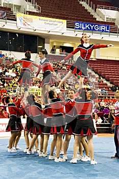 Cheerleading Championship Action